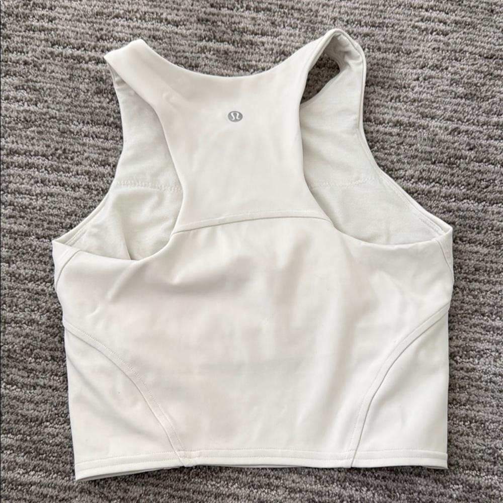 Lululemon Cropped Tank sz 4 BONE - Picture 5 of 5